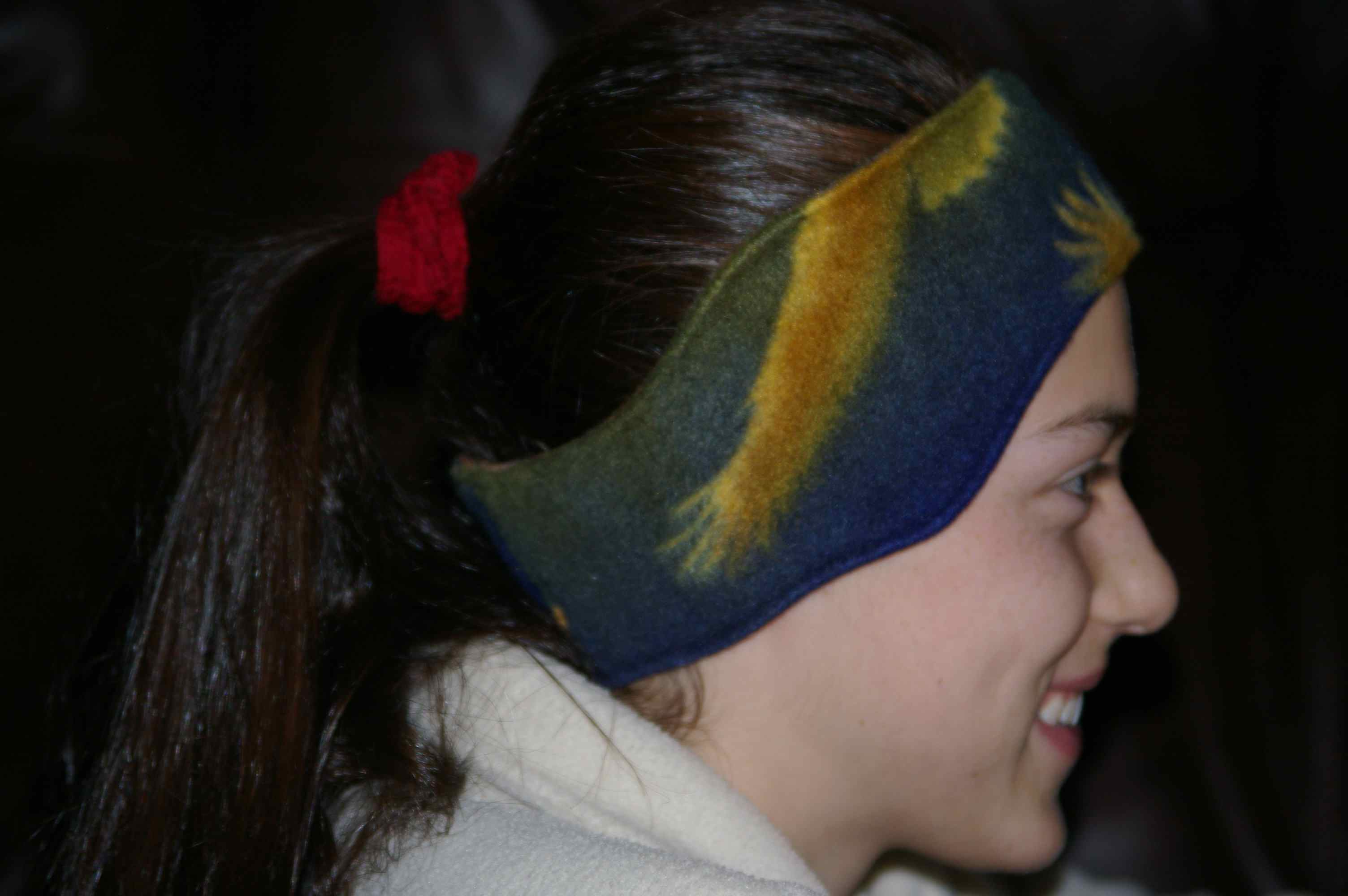 Double Thick Ear Muff Style Polar Fleece Headband