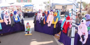 rainbow of furry puppets