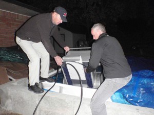 putting the Fastlane current generator in the pool
