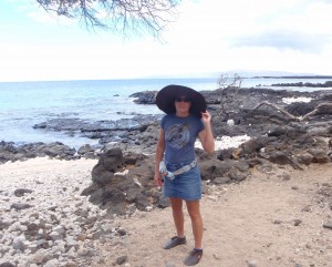 Helpless Female being lead along La Perouse Bay in Maui