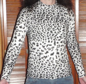 front view of long sleeve swim shirt using Kwik Sew pattern 2881