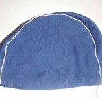finding the curve of the swim cap side panels