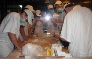 expert dumpling makers at King PIng