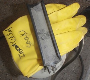 labeled rubber gloves for insecticidal soap only