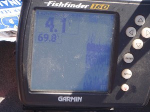 A boat GPS is a handy way to measure the water temperature!