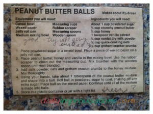 The original newspaper clipping recipe from about 25 years ago.