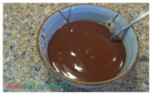 A bowl of perfect chocolate pudding made from scratch.