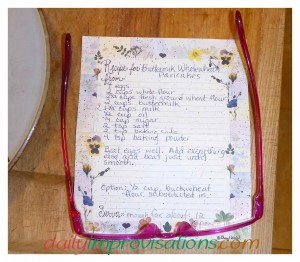 Here is the family sized buttermilk pancake recipe that I used as a base for the yogurt recipe today. 