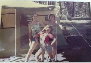From left to right, Laura, Alice, and their mom circa 1976