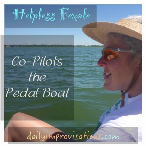 helpless co-pilot pedal boat