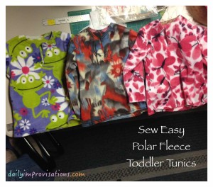 Sew Easy Polar Fleece Toddler Tunics