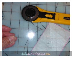 Cutting the plastic was fast and easy with the rotary cutter.