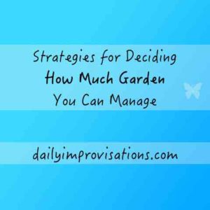 Strategies for Deciding How Much Garden You Can Manage 