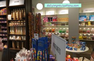 And, finally, the wall opposite the long, glass case of chocolates, the stuff of candy dreams.