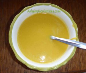 Cream of winter squash soup