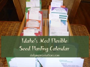 planting box schedule